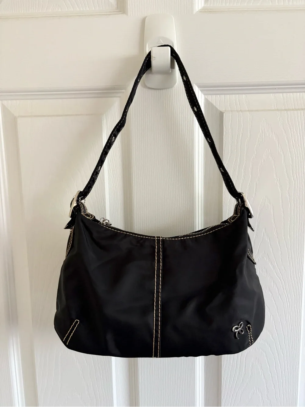 Nina Black Hobo Bag